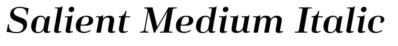 Salient Medium Italic